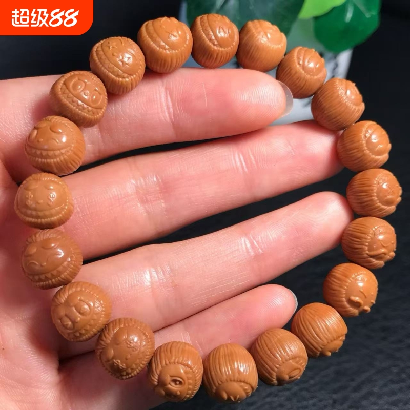 猴头可爱精灵雕刻文玩手串菩提手链diy时尚高端男女士生日礼物