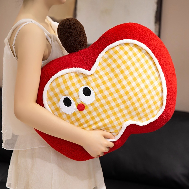 可爱苹果抱枕女生睡觉飘窗榻榻米靠垫宿舍沙发办公室护腰座椅靠枕