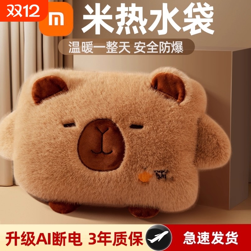2025新款冬天热水袋充电注水防爆