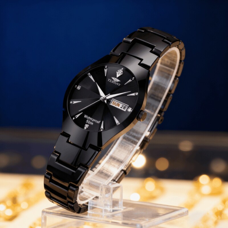 手表瑞士名表正品全自动机械风石英表商务高级感夜光防水时尚钢带