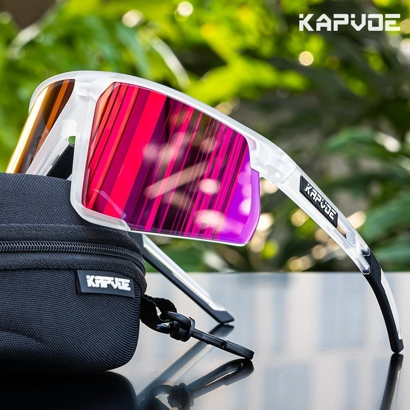 KAPVOE骑行眼镜日夜两用公路自行车防风镜女徒步偏光护目太阳镜