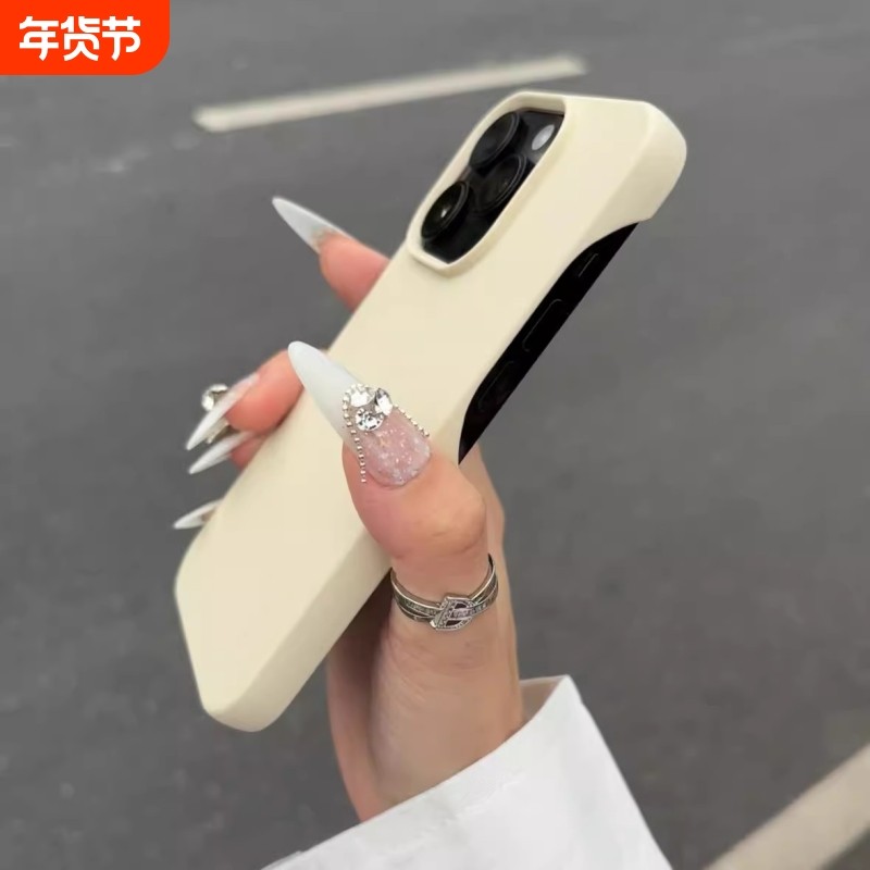 新款半包肤感磨砂适用iphone16promax手机壳新款1pro情侣款15pro简约软壳14pm小众简约13por创意全包外保护壳,3C数码配件,手机保护套/壳,淘宝优惠券,粉丝福利购,淘宝优惠卷