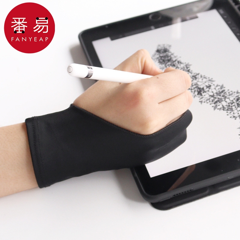 手套/绘画AB1SQ0-画画用防误触二指美术生素描手绘数位板绘图