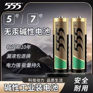 555电池5号7号碱性电池五号七号批发儿童玩具电池遥控器鼠标干电池正品 升级彩虹电池发货 空调电视白新旧包装