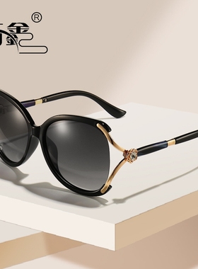 2025新款女士渐进偏光太阳镜欧美大框板材眼镜潮流女墨镜一件代发