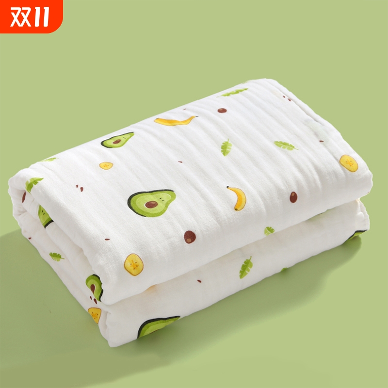 婴儿浴巾纯棉纱布超柔吸水新生儿盖毯初生宝宝洗澡包被儿童毛巾被