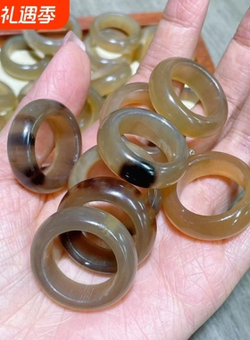 牛角跑环散珠DIY文玩佛珠饰品配饰手机链手链吊坠包挂项链原创