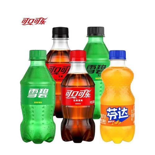 可口可乐300ml雪碧芬达碳酸饮料6瓶装汽水饮品经典畅饮整箱气泡