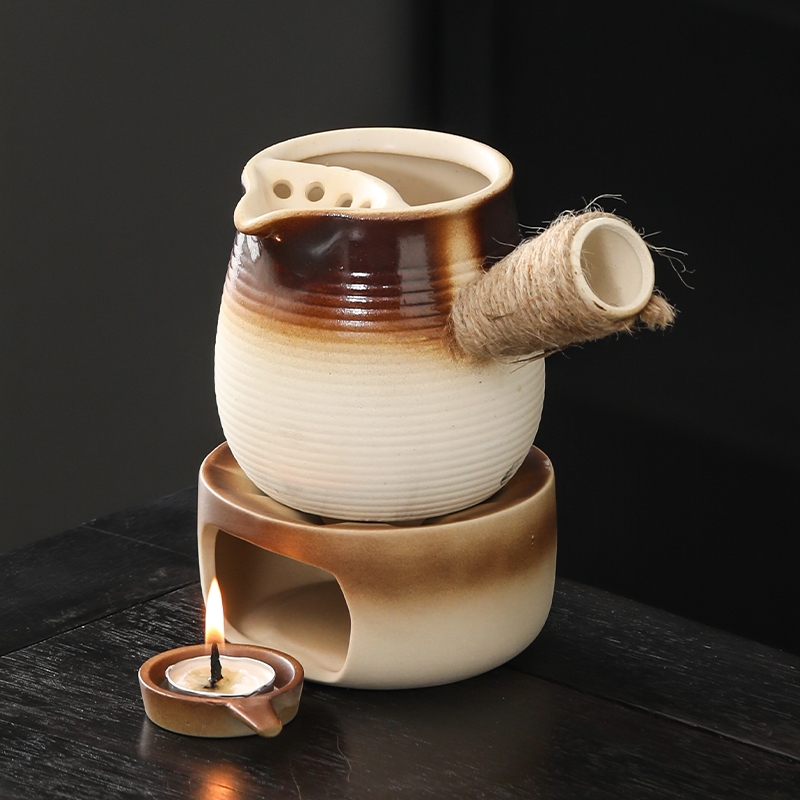 蜡烛温茶炉底座家用围炉煮茶暖茶小火炉罐罐暖奶壶粗陶泡茶壶单壶