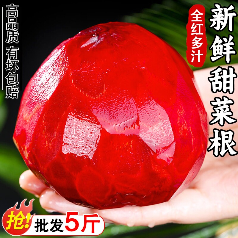 红菜头2026甜菜根新鲜全红多汁现挖甜菜头新鲜蔬菜农家自种辅料
