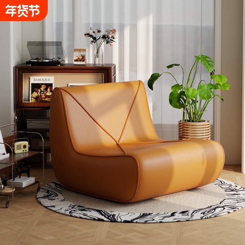 懒人沙发单人榻榻米卧室阳台可躺可睡网红房间休闲小沙发椅子客厅