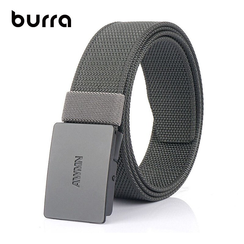 男士尼龙腰带休闲自动扣编织帆布皮带年轻人平滑扣工装牛仔裤腰带
