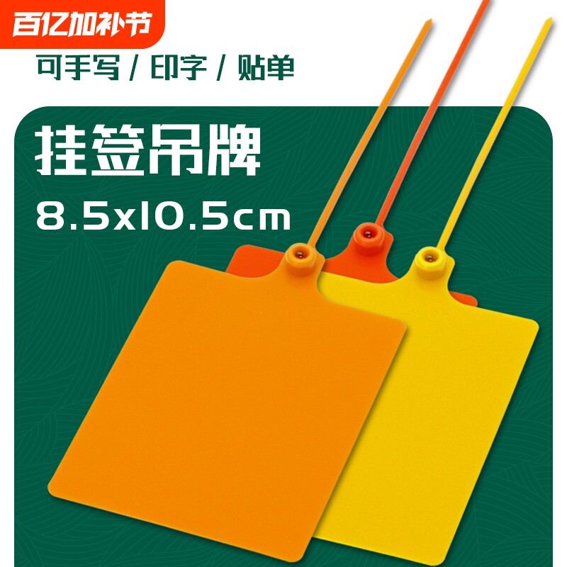 物流标签一体式标牌扎带一次性吊牌挂签安能百世中通韵达快递适用