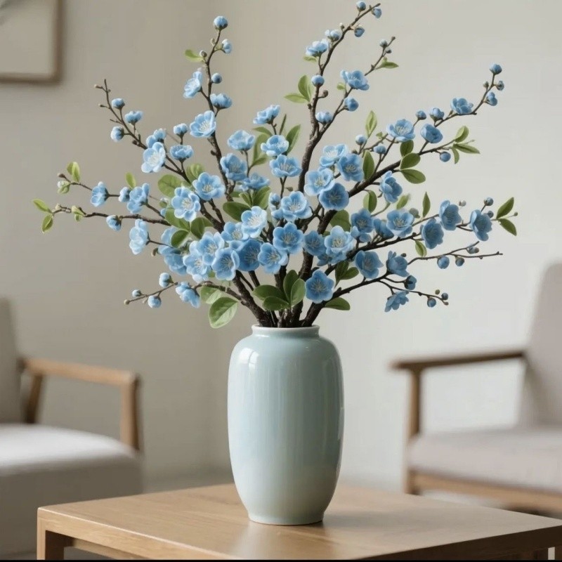 遇水开花水培开花浓香型梅花枝带花苞室内耐寒花卉绿植客厅阳台