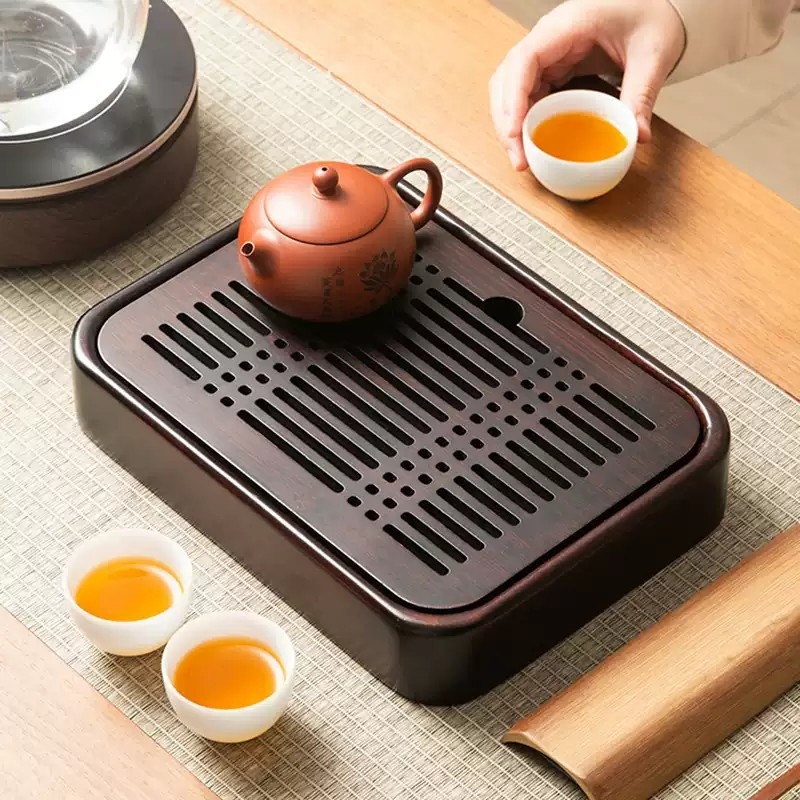 茶盘家用托盘功夫茶具套装2025新款茶海竹实木客厅储水干泡小茶台