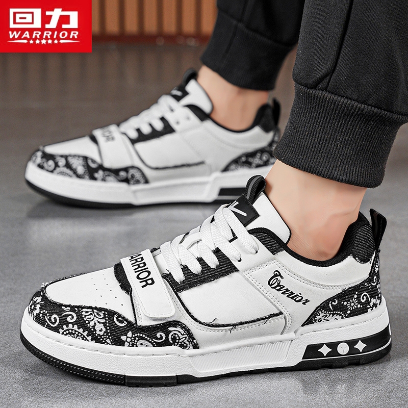 回力板鞋男鞋2025新款复古印花低帮潮鞋韩版百搭休闲鞋