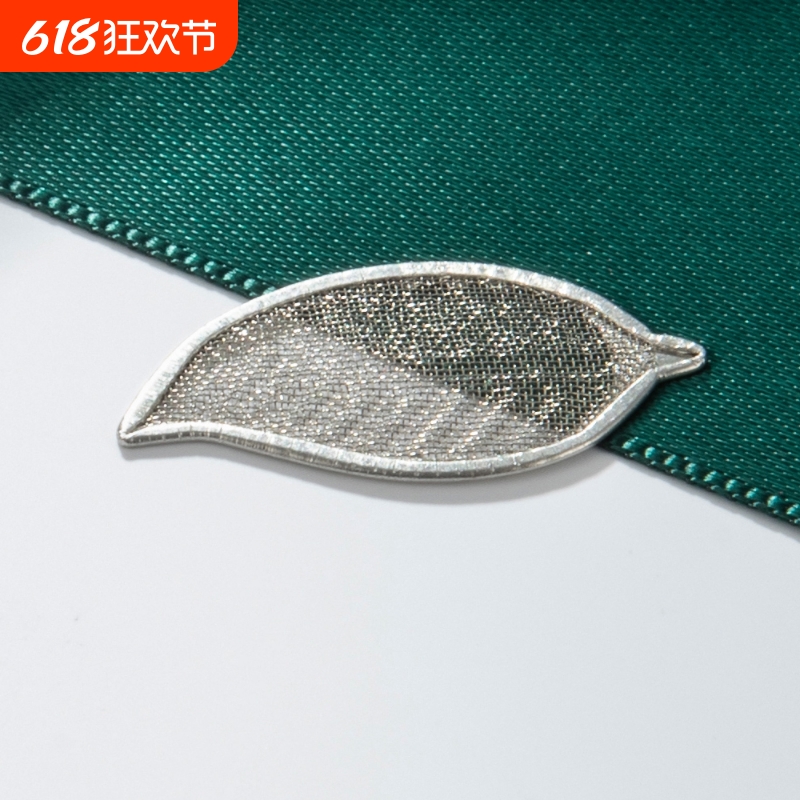 饰品花片简约叶子清新发饰DIY花片汉服配饰配件金属花托中式花片