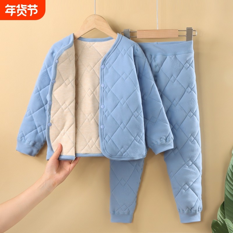 校服神器580G绵羊毛儿童秋冬棉袄棉裤保暖棉衣男女童内衣套装德绒,童装/婴儿装/亲子装,内衣套装,淘宝优惠券,粉丝福利购,淘宝优惠卷
