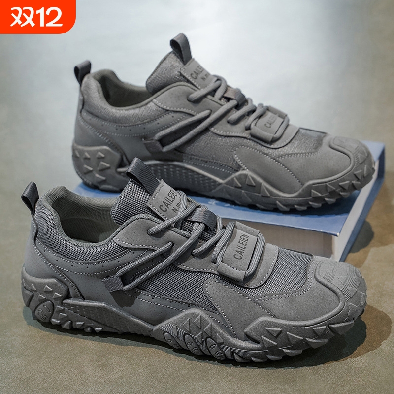 品牌断码劳保鞋男鞋秋季新款透气工地上班工作鞋防滑耐磨运动休闲