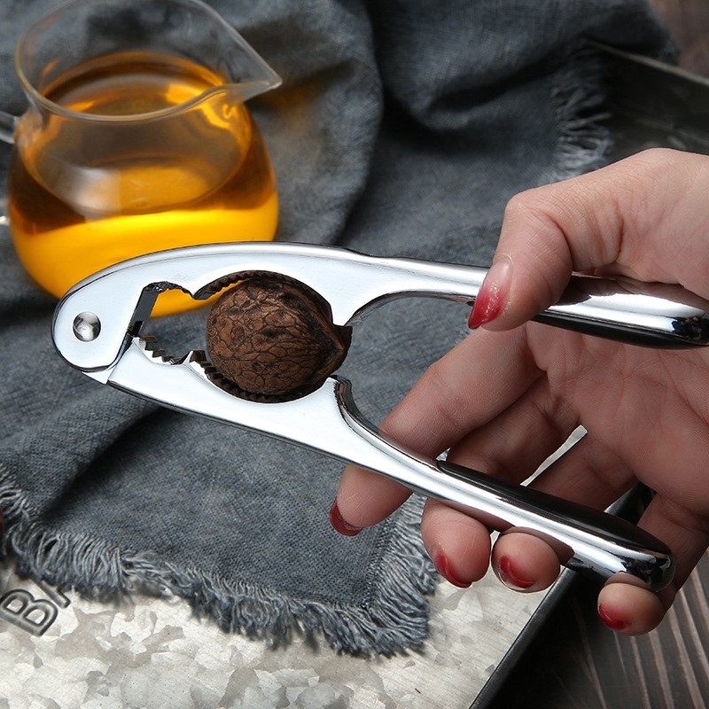 山核桃夹子加厚蟹钳吃蟹工具家用锌合金开坚果榛子钳子剥壳器批发
