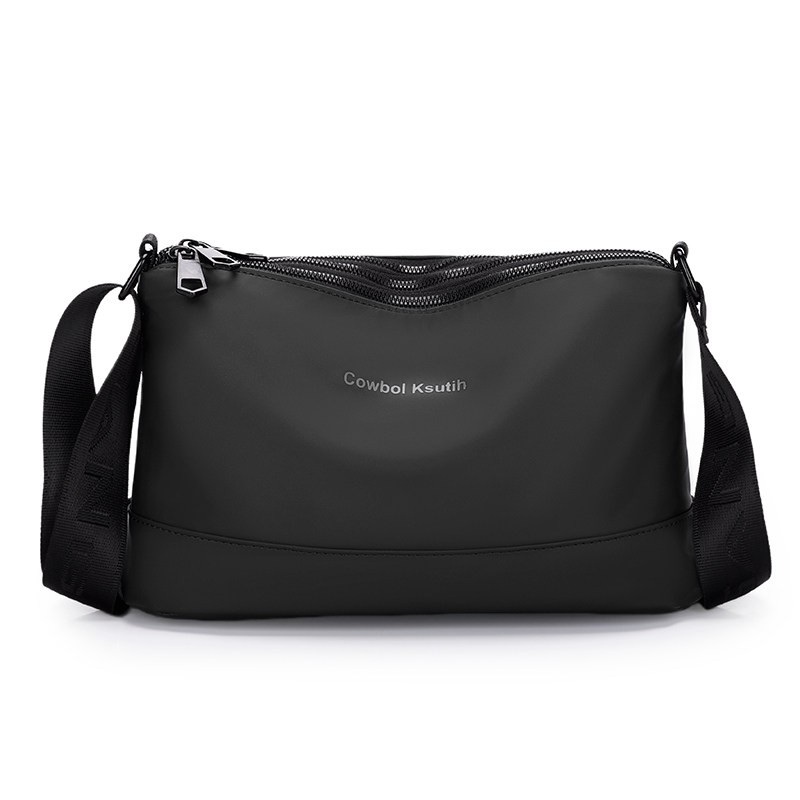 2024新款大容量男士简约时尚多隔层挎包斜跨包百搭通勤商务男包包