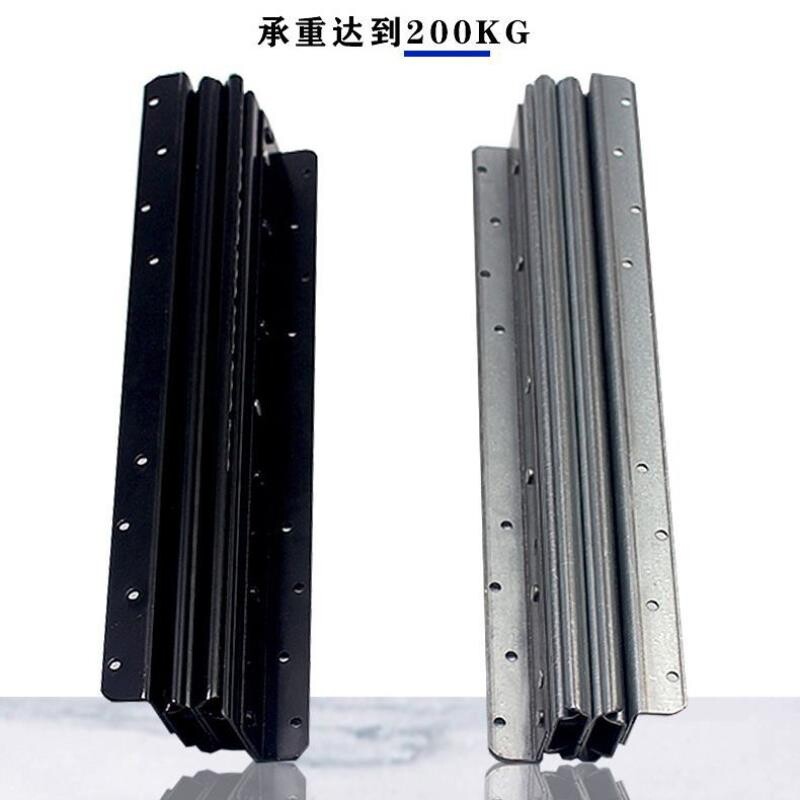 升级款隐藏式楼梯底柜阻尼缓冲导轨轨道鞋柜伸缩抽拉底部滑轨五金