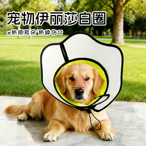 伊丽莎白圈软硬双拼大狗颈圈绝育项圈防舔术后大型犬医院同款防挠