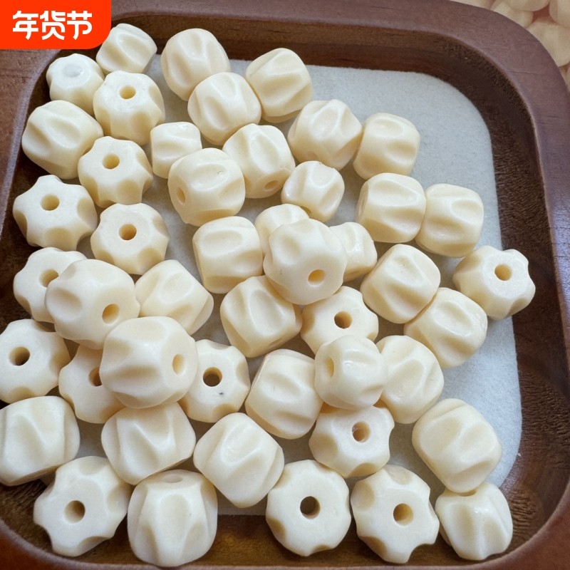 象牙果百香籽DIY文玩佛珠饰品配饰配件隔珠手串手工编织手链手串