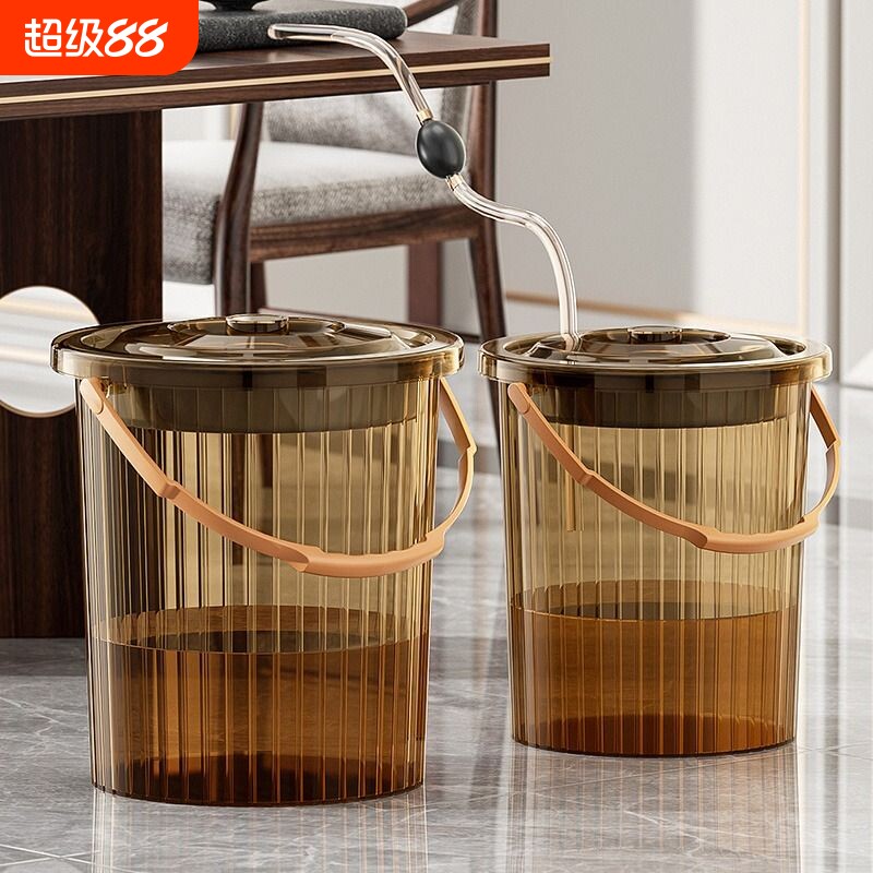 茶水桶茶渣分离过滤排水桶茶道茶台垃圾筒功夫茶具配件家用废水桶