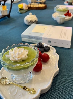 透明果汁沙拉玻璃杯奶茶奶昔饮料杯冰淇淋碗冰激凌杯水杯玻璃杯子