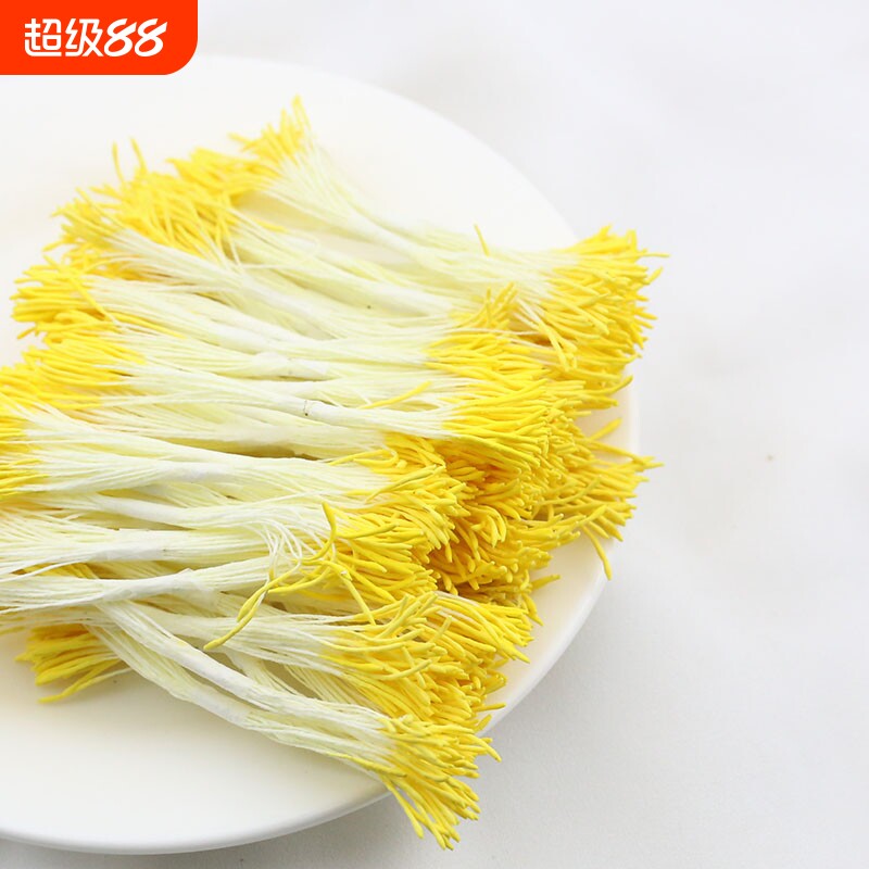 翻糖花蕊手工牡丹花芯发簪diy仿真缠花绒花发饰配件材料