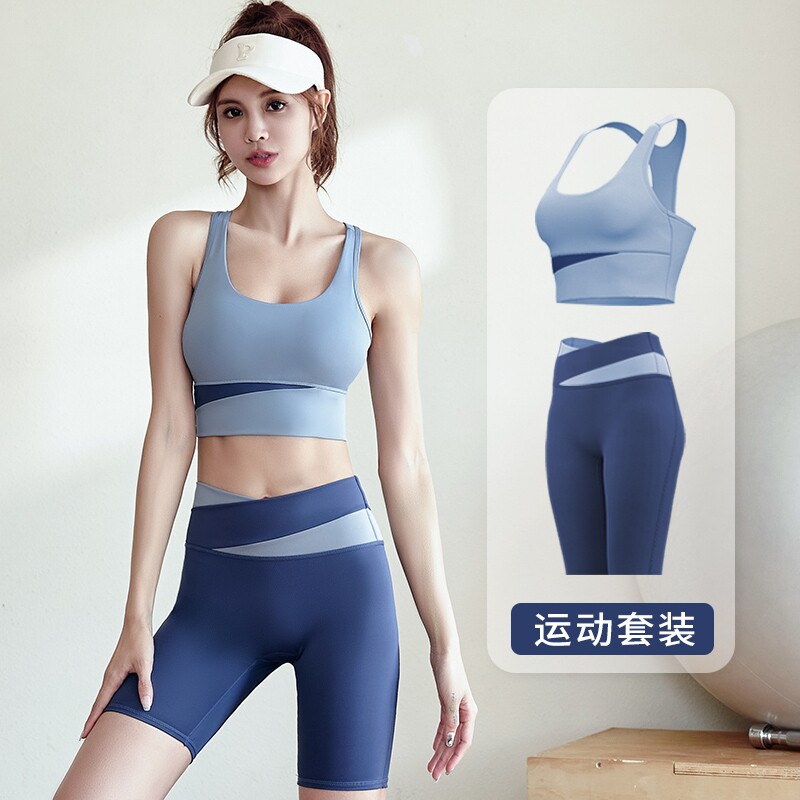 瑜伽服夏2024新款运动内衣女套装图片
