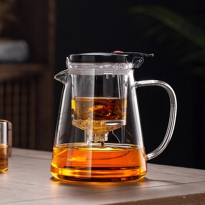 泡茶壶耐高温家用飘逸杯茶水分离过滤花茶壶茶具玻璃飘逸壶大容量