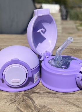 儿童保温杯盖子原装防漏水吸管盖硅胶吸嘴水杯壶防摔外盖通用配件