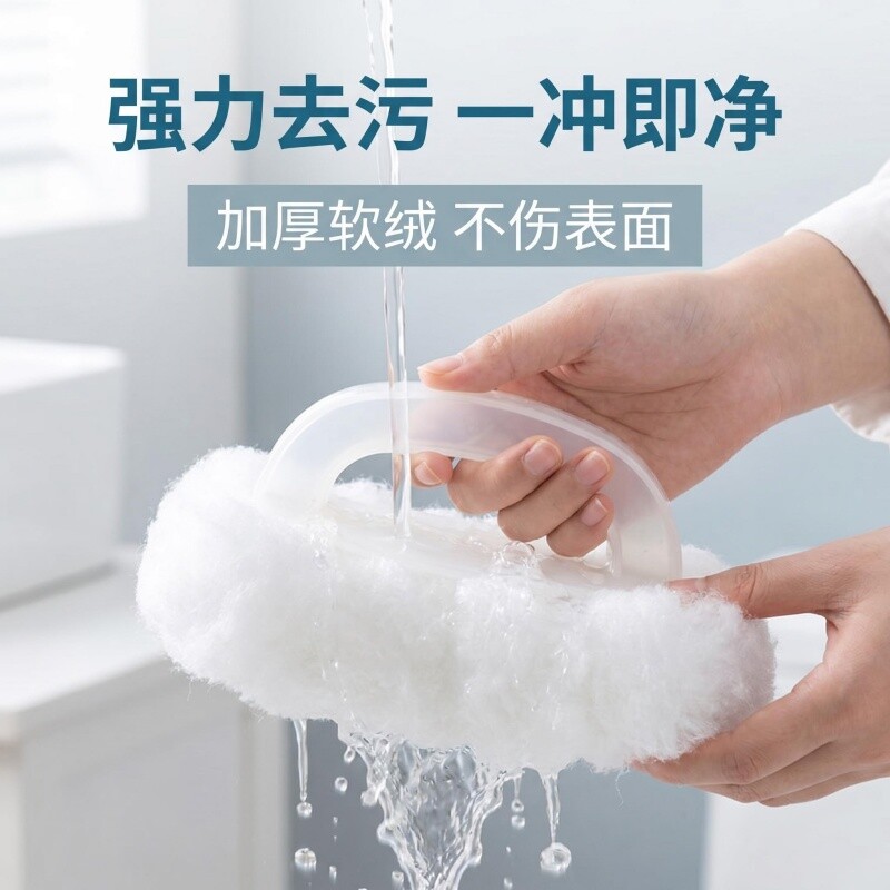 专用酒店面盆清洁刷卫生间马桶棉花球洁厕浴缸长柄无死角厕所软毛