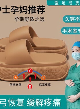 6.0cm厚底增高时尚居家外穿拖鞋