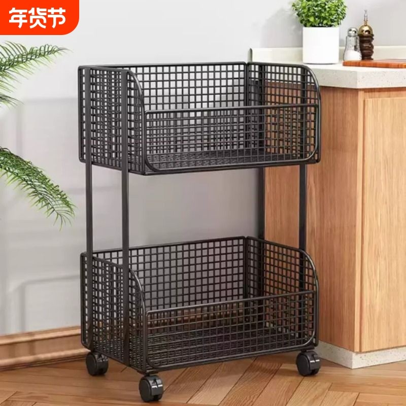 厨房多功能置物架可移动蔬菜蓝落地式零食架收纳小推车多层桌面,厨房/烹饪用具,厨房置物架/置物柜/角架,淘宝优惠券,粉丝福利购,淘宝优惠卷