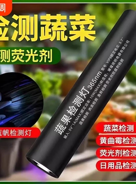 2025新款蔬果检测紫光灯瓜果蔬果残留检测USB充电365nm紫外线检测