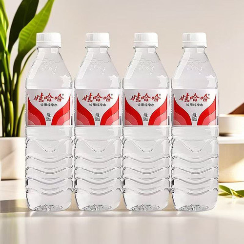 娃哈哈饮用纯净水596ml*24瓶整箱家庭实惠装办公接待用水饮用水