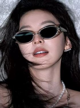 章若楠同款猫眼墨镜女复古高级感