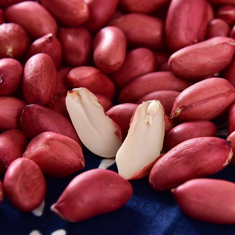 新红皮花生米生的新货东北新鲜杂粮农家小红衣花生仁多规格