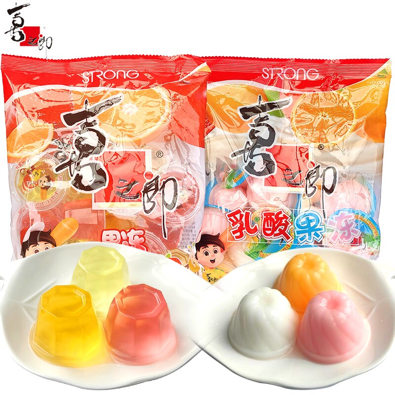 喜之郎什锦乳酸果冻360g*5整箱大礼包儿童休闲零食品小吃批发袋