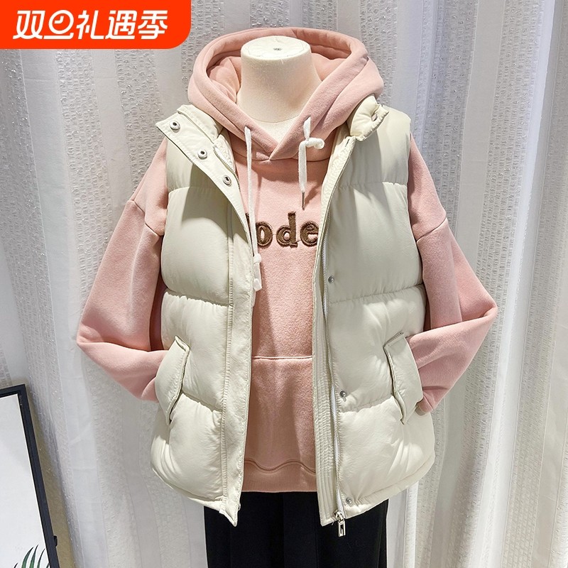 羽绒棉马甲女士秋冬季2025新款学生时尚坎肩百搭外套外穿背心马夹