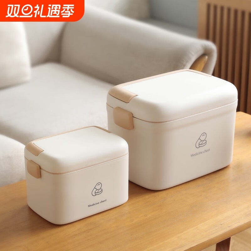 家用医药箱大容量家庭装便携急救医疗箱药盒收纳箱药品收纳盒常备