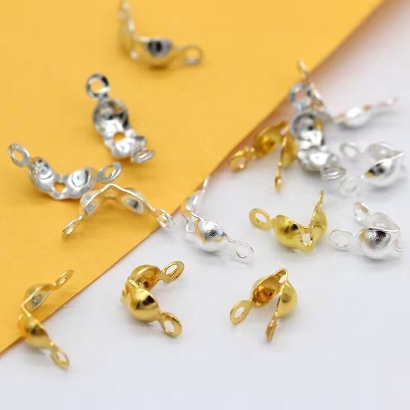 DIY双边包扣五金包扣包线连接配件线包扣配饰DIY项链扣饰品配件