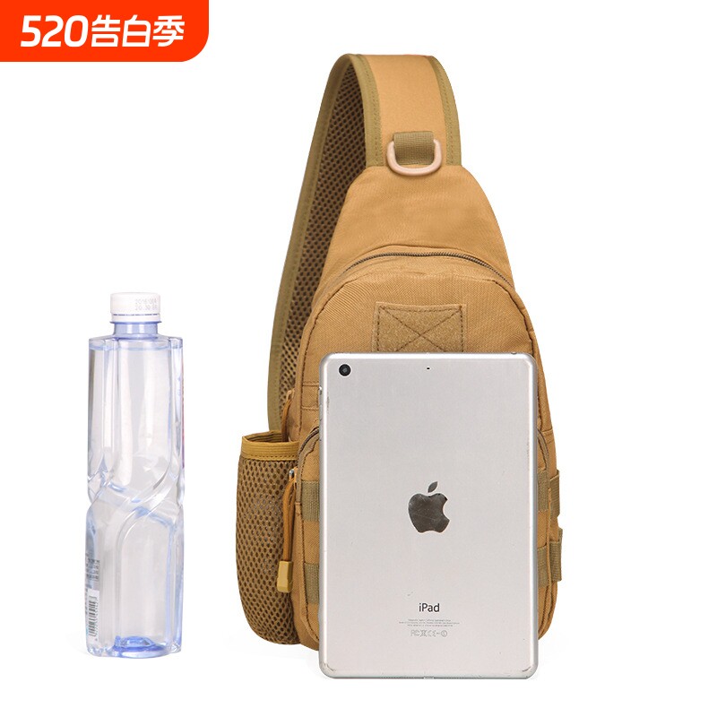 跨境现货户外骑行单肩水壶挂包便携钓鱼工具斜挎包运动水瓶胸包