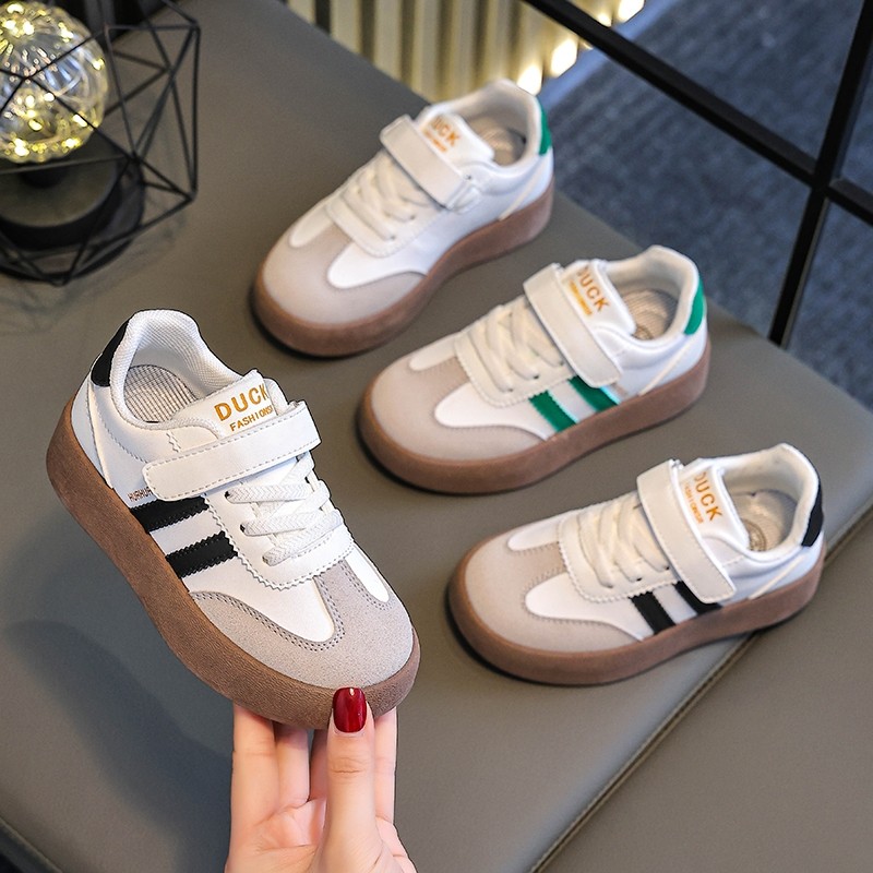 小黄鸭儿童运动鞋女童德训鞋2025春秋新款男童鞋子板鞋学生加绒