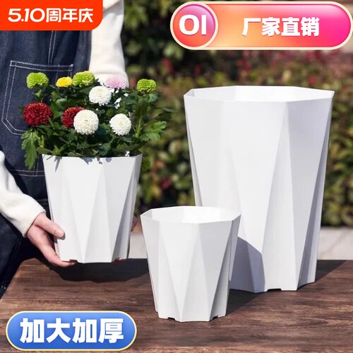 北欧简约钻石花盆北欧风