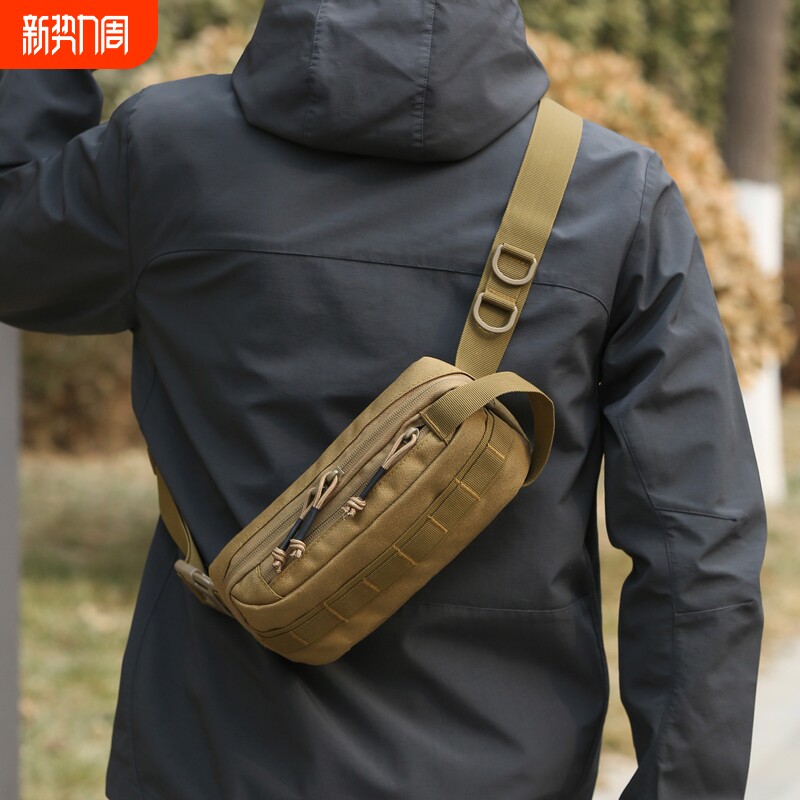 腰包男胸包CS快速反应工装斜挎手机小背包跑步骑行便携路亚健身