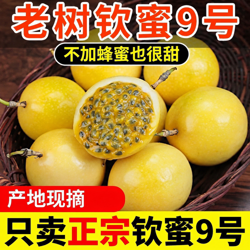 钦蜜9号黄金百香果现摘香甜多汁